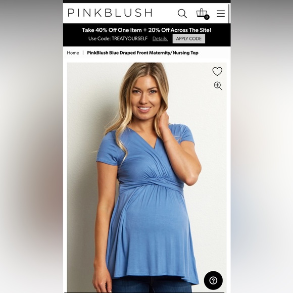 PinkBlush Maternity Blouse NWT - Picture 4 of 7